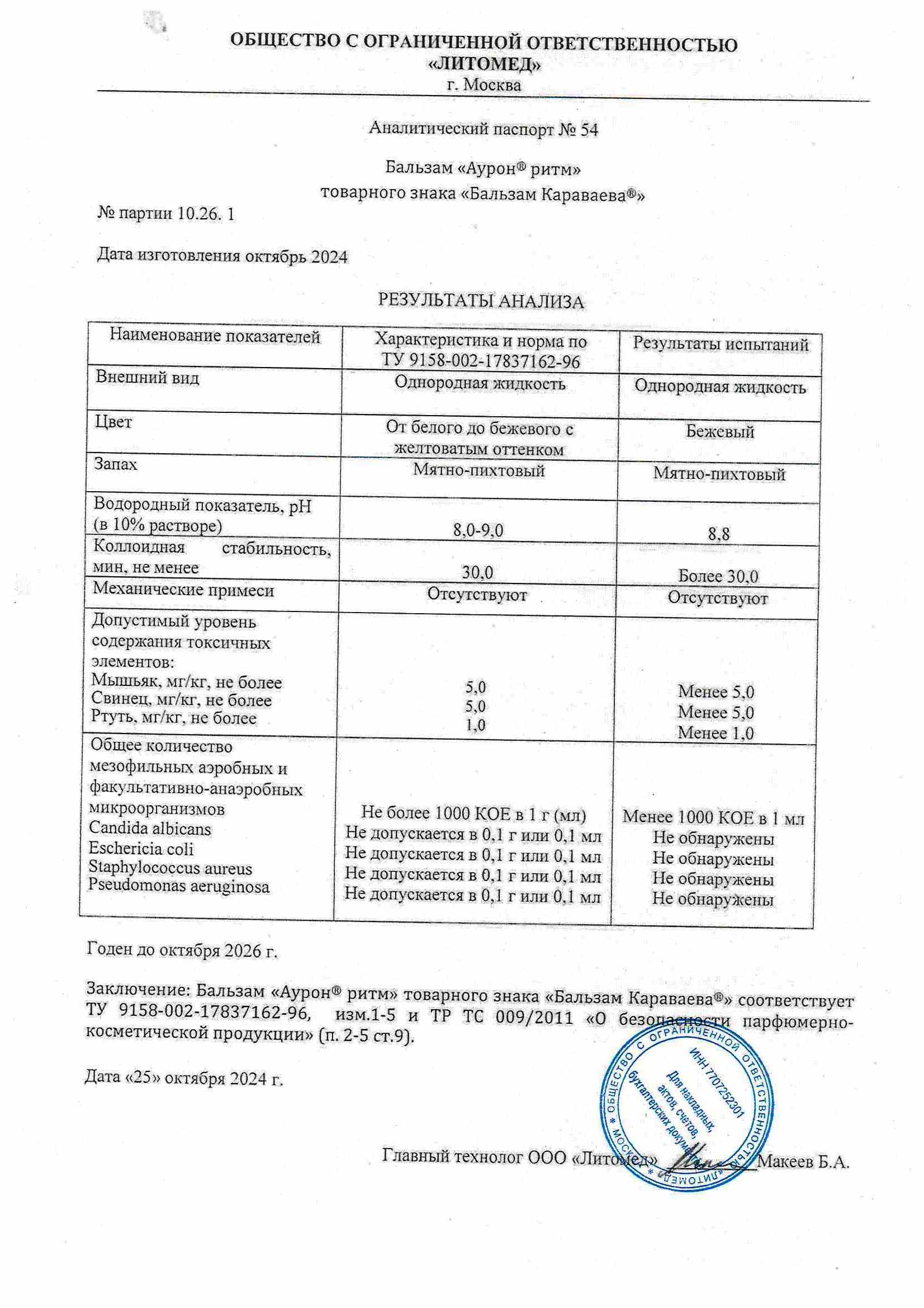 Паспорт №102024